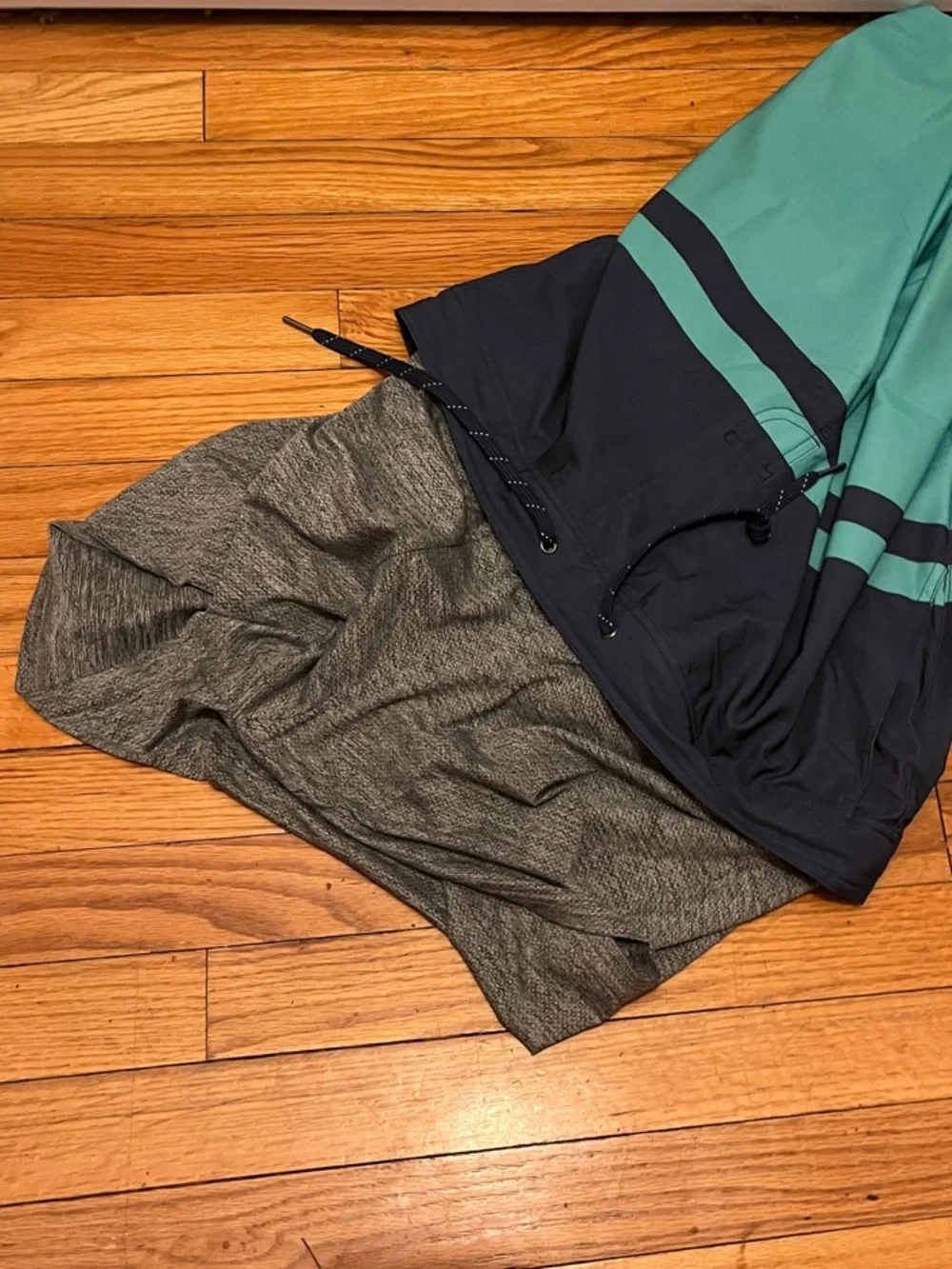 Fair Harbor Men's Teal and Navy Ozone Board Short